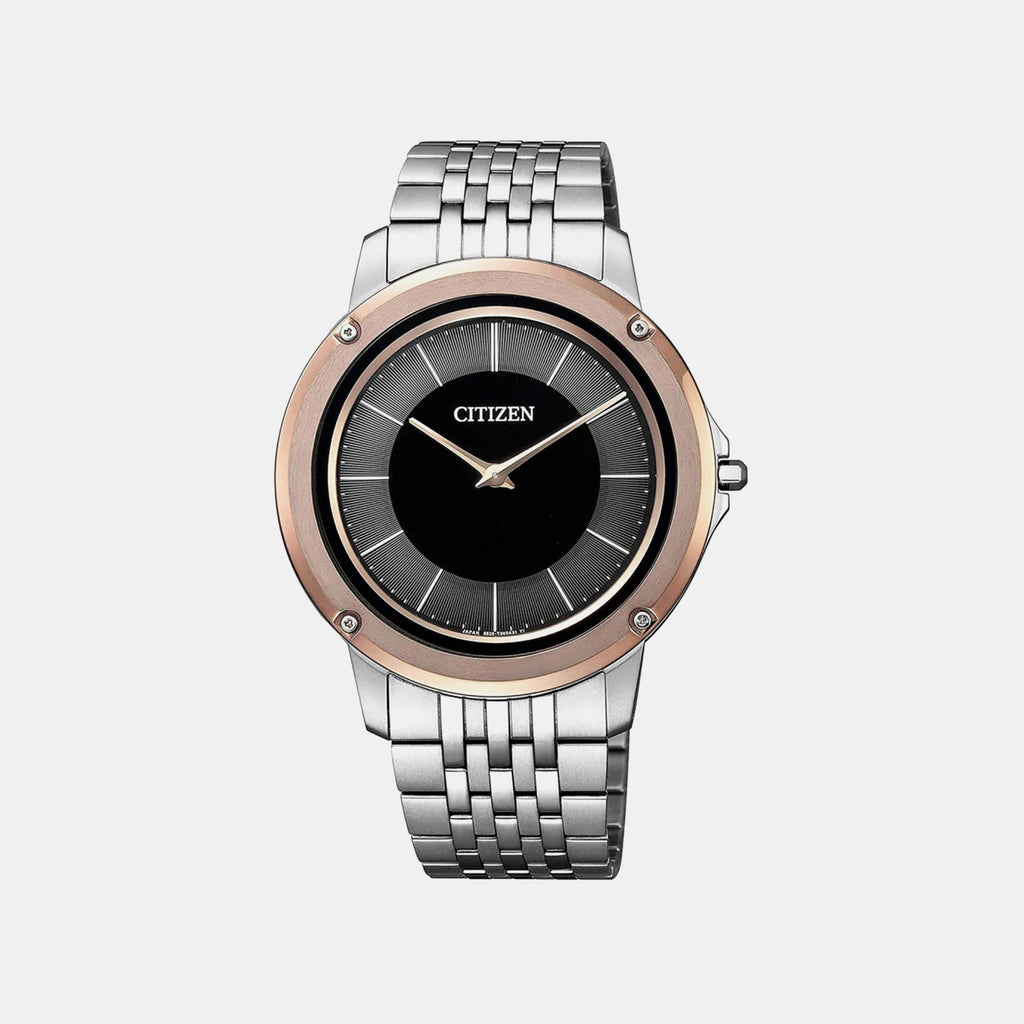 Eco-Drive Men Quartz Multicolour Dial Analog Stainless Steel Watch AR5055-58E