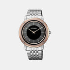 Eco-Drive Men Quartz Multicolour Dial Analog Stainless Steel Watch AR5055-58E