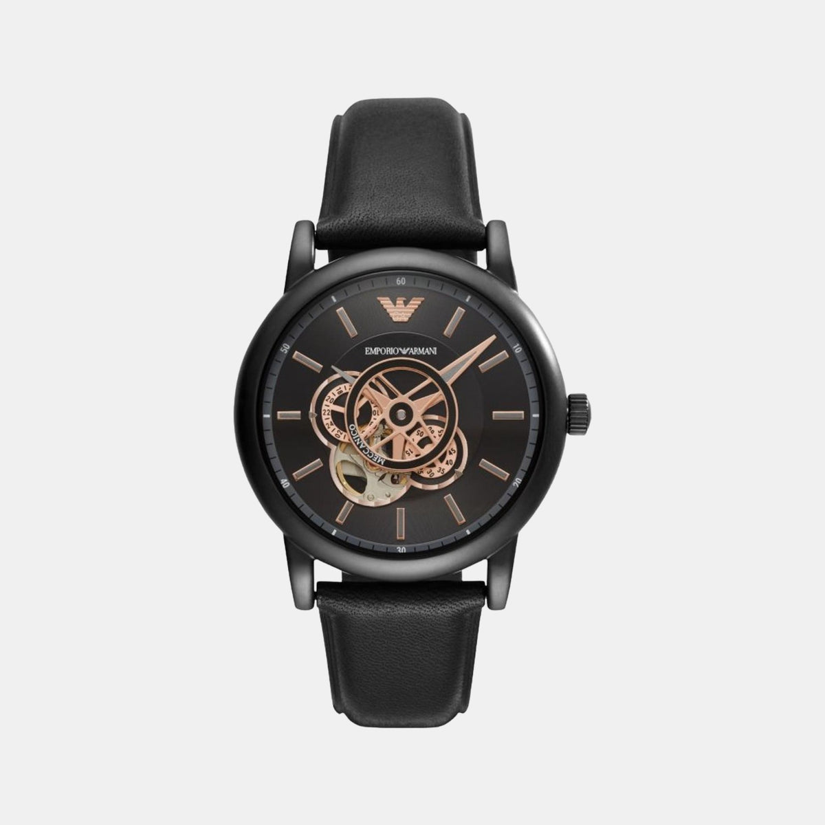 Emporio Armani Round Black Chronograph watch