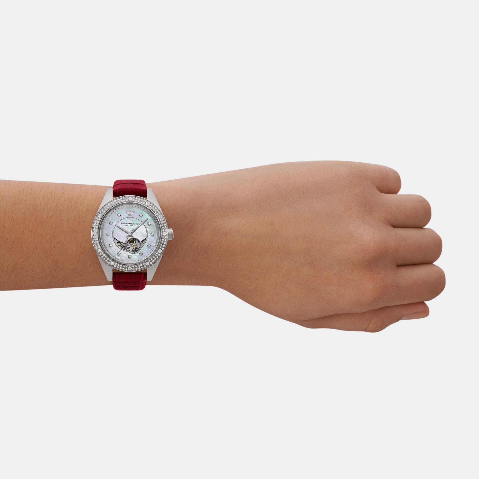 Emporio Armani 36 mm Red Automatic watch