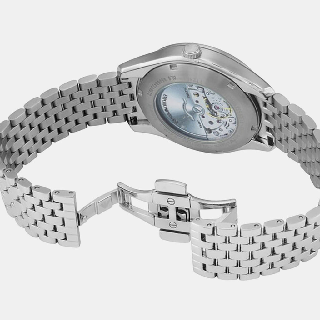 Antonio Men Automatic White Dial Analog Stainless Steel Watch AR60076