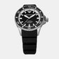 Men Automatic Black Dial Analog Silicone Watch AR60078