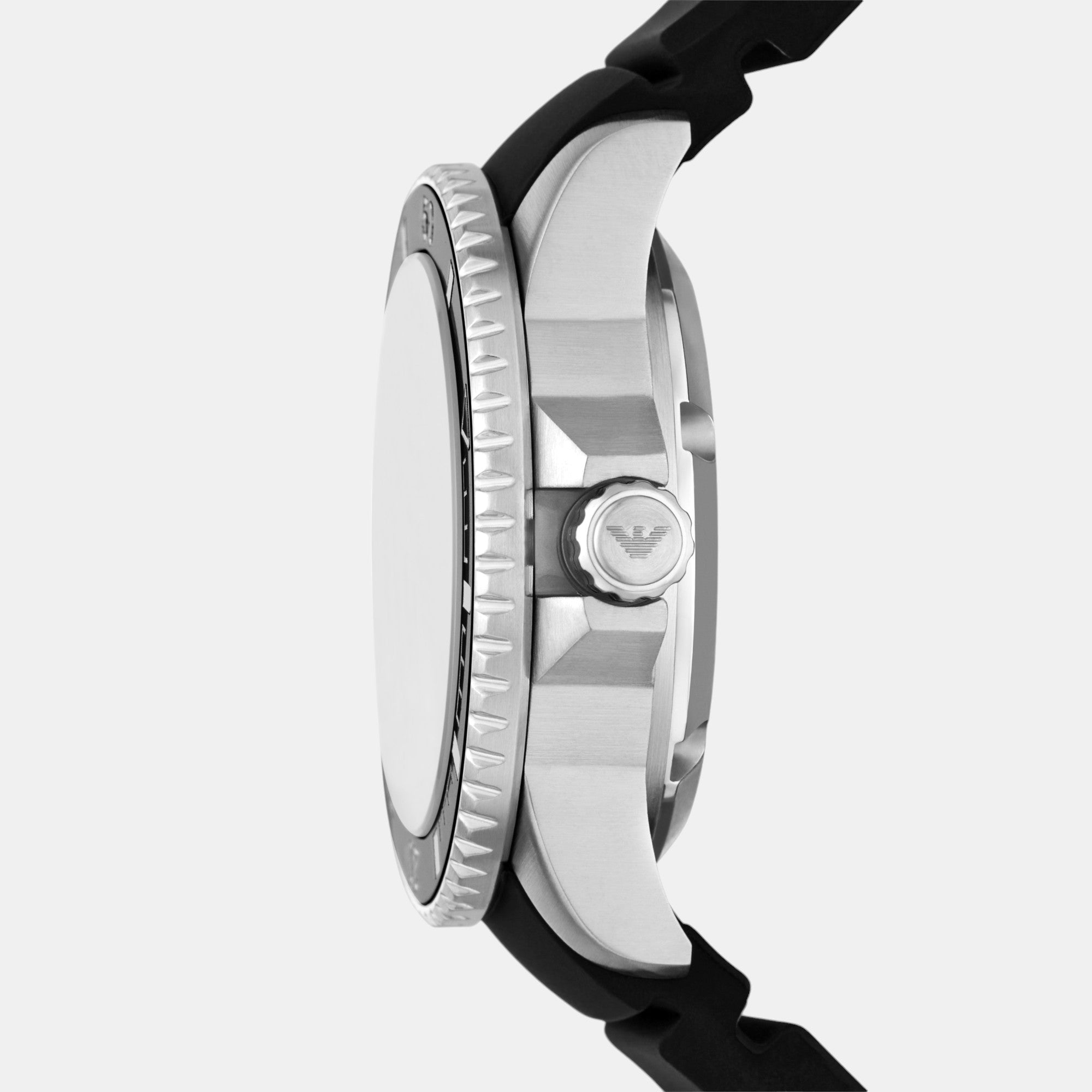 Emporio Armani Silicone Black watch