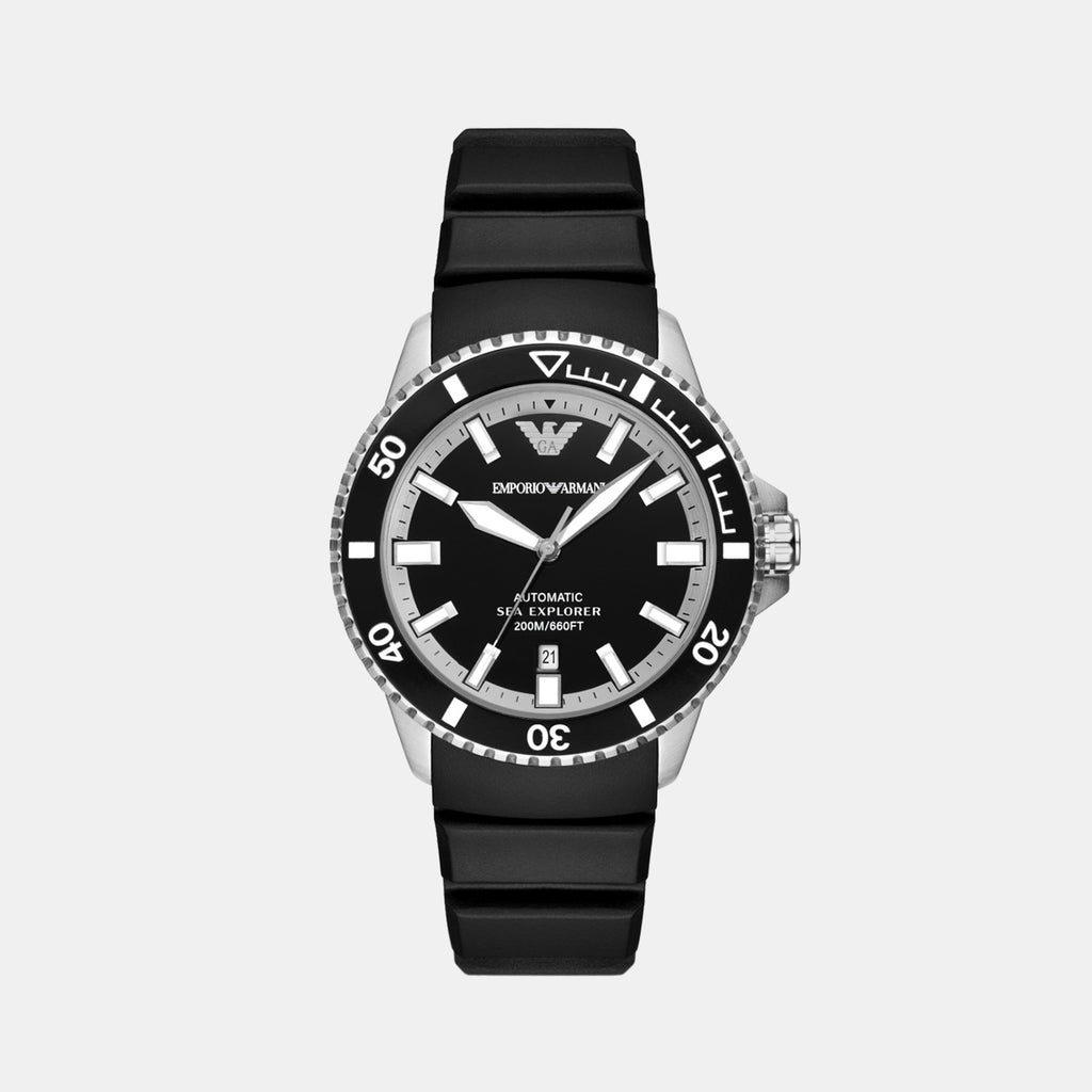 Emporio Armani Round Black Analog watch