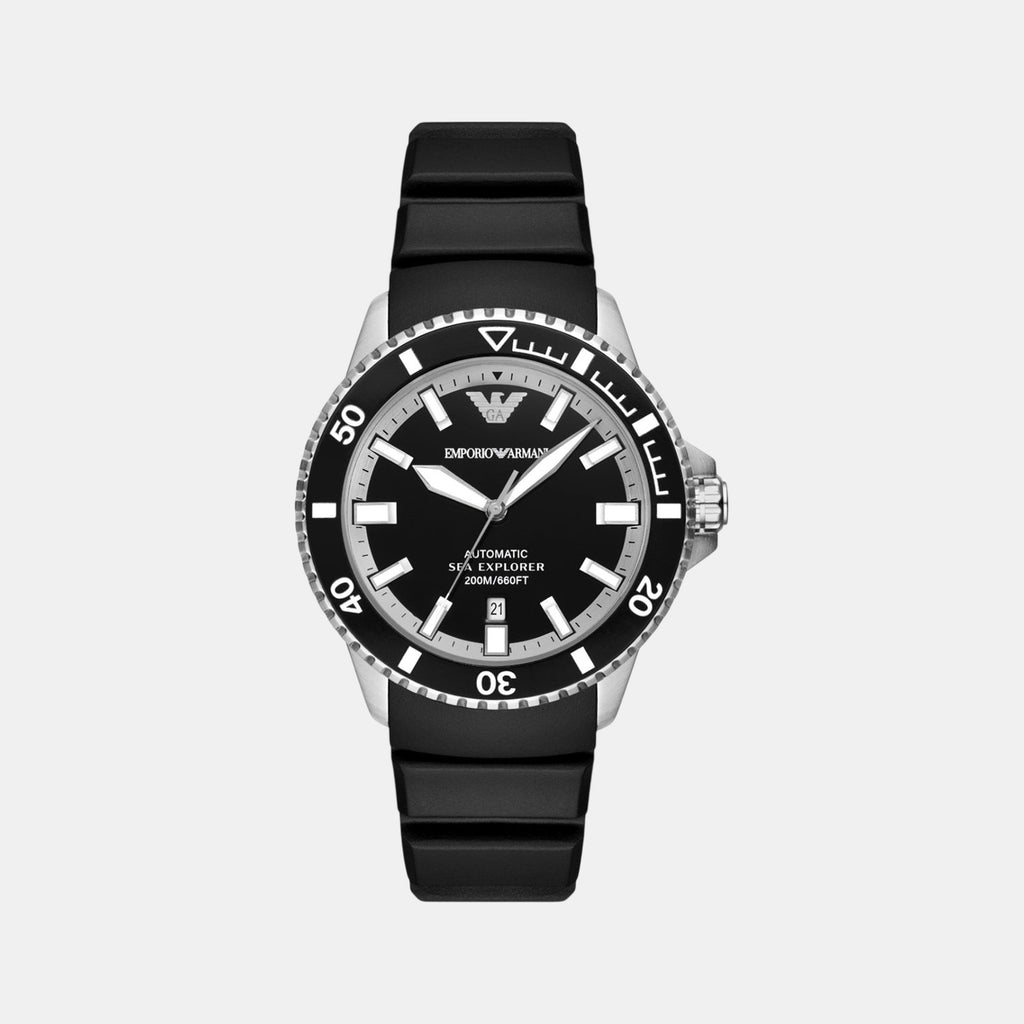 Sea Explorer Men Automatic Black Dial Analog Silicone Watch AR60078