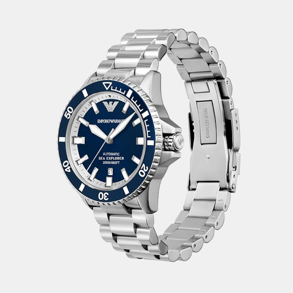 Sea Explorer Men Automatic Blue Dial Analog Stainless Steel Watch AR60079