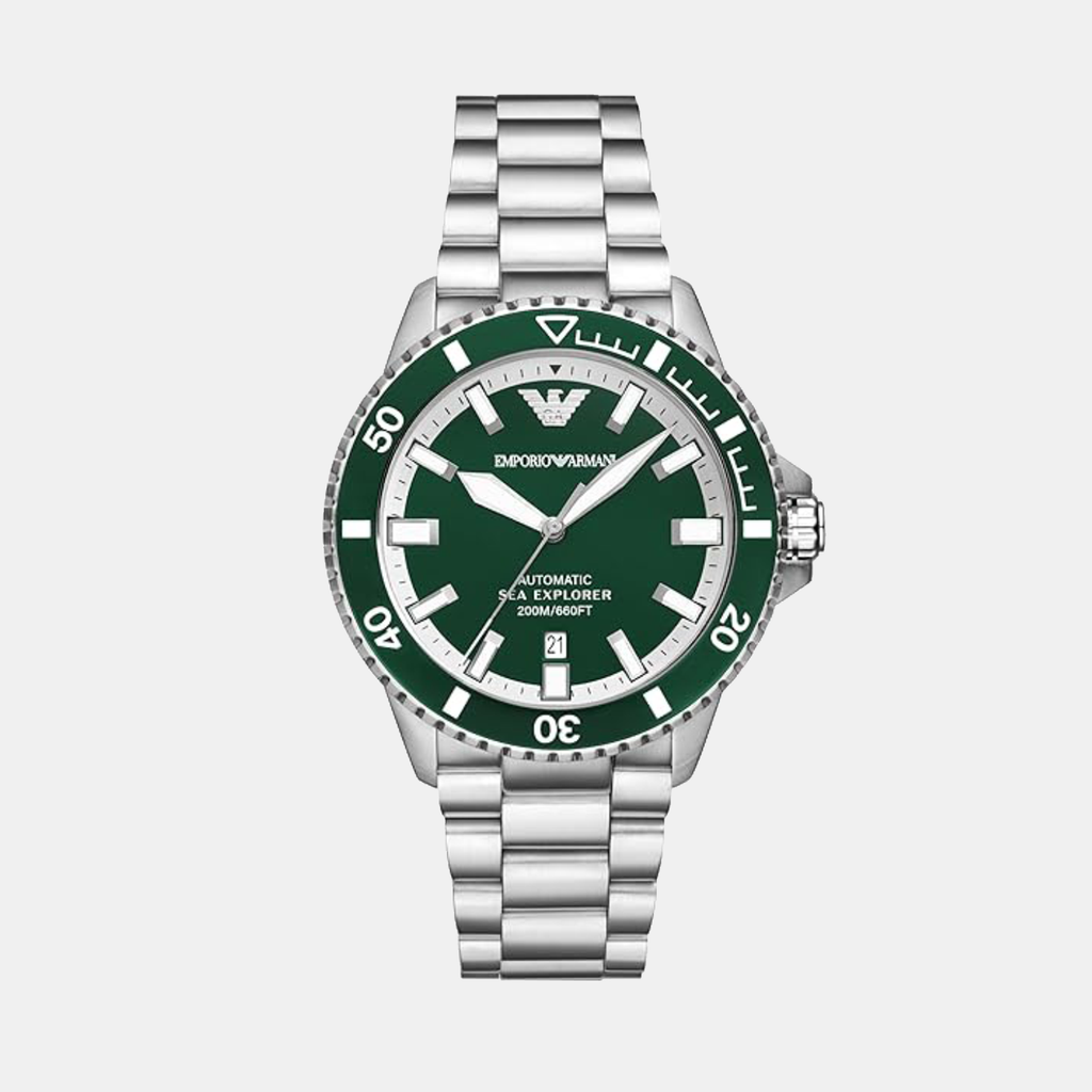 Sea Explorer Men Automatic Green Dial Analog Stainless Steel Watch AR60080