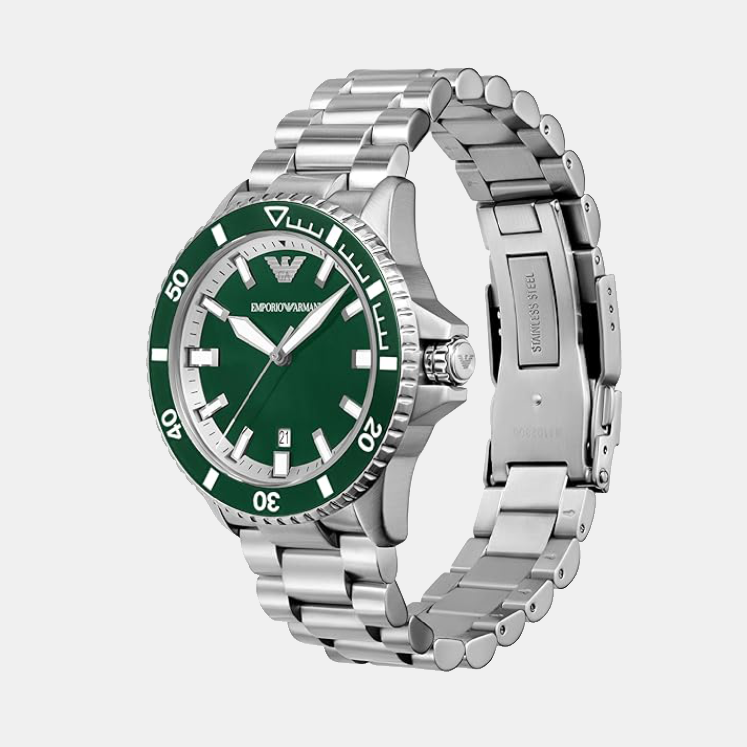 Sea Explorer Men Automatic Green Dial Analog Stainless Steel Watch AR60080