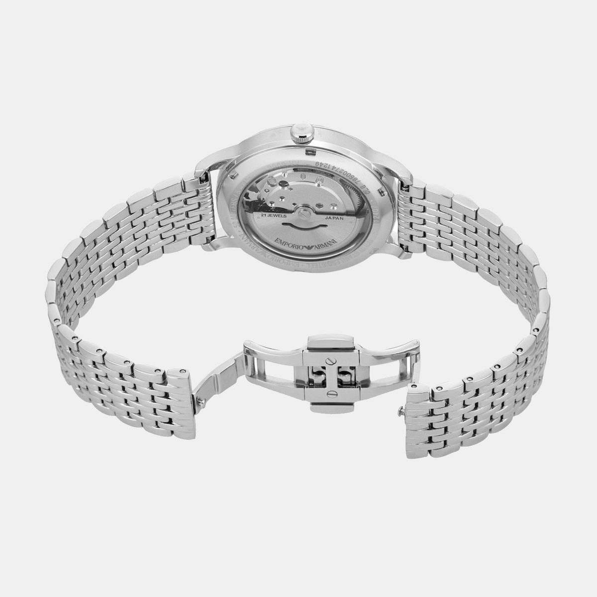 Gianni T-Bar Men Automatic Black Dial Analog Stainless Steel Watch AR60081