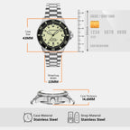 Sea Explorer Men Mechanical Yellow Dial Analog Stainless Steel Watch AR60083