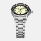 Sea Explorer Men Mechanical Yellow Dial Analog Stainless Steel Watch AR60083