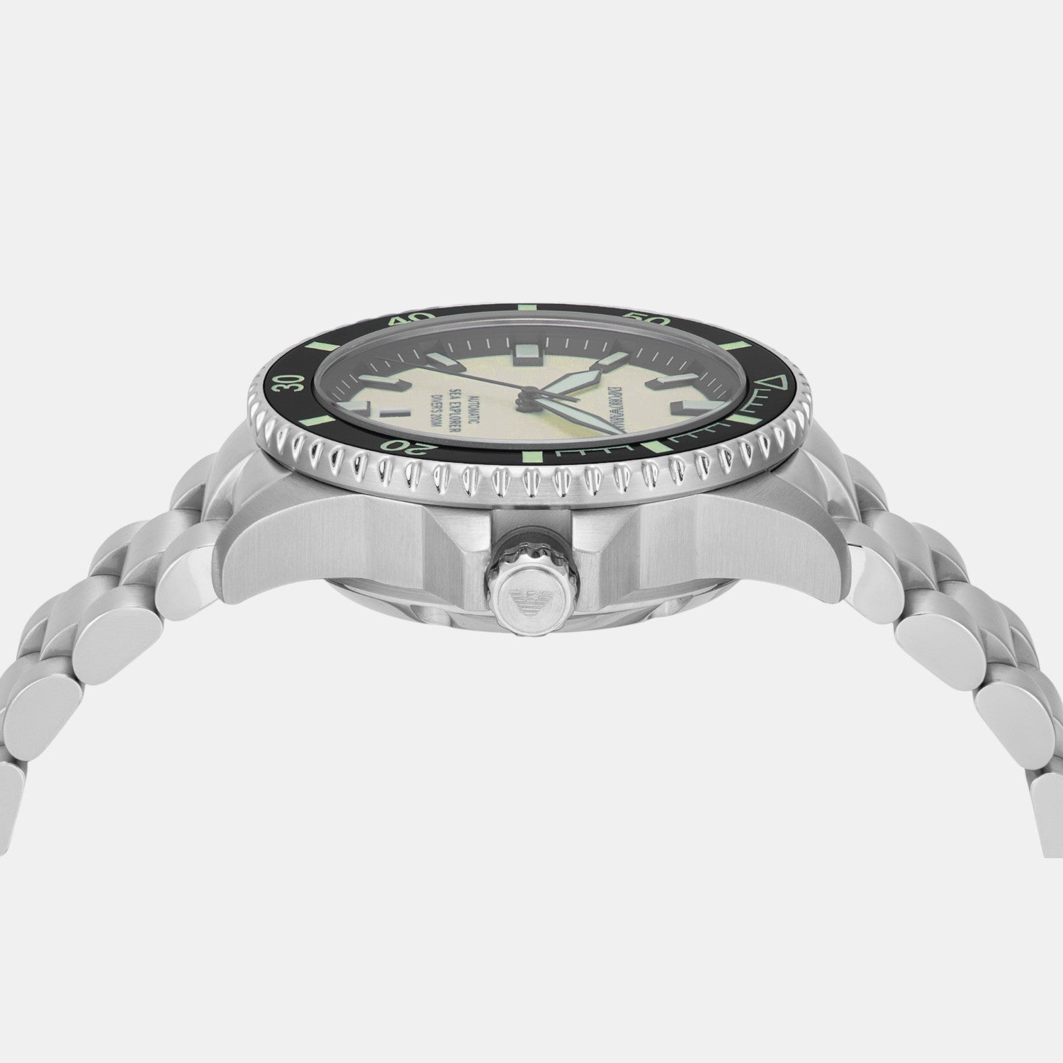 Sea Explorer Men Mechanical Yellow Dial Analog Stainless Steel Watch AR60083