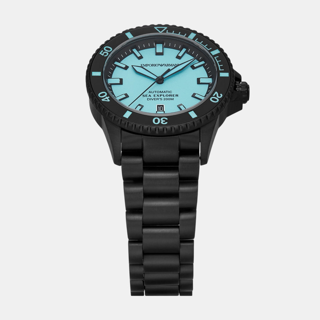 Sea Explorer Men Mechanical Blue Dial Analog Stainless Steel Watch AR60084