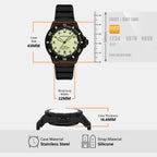 Sea Explorer Men Mechanical Yellow Dial Analog Silicone Watch AR60085