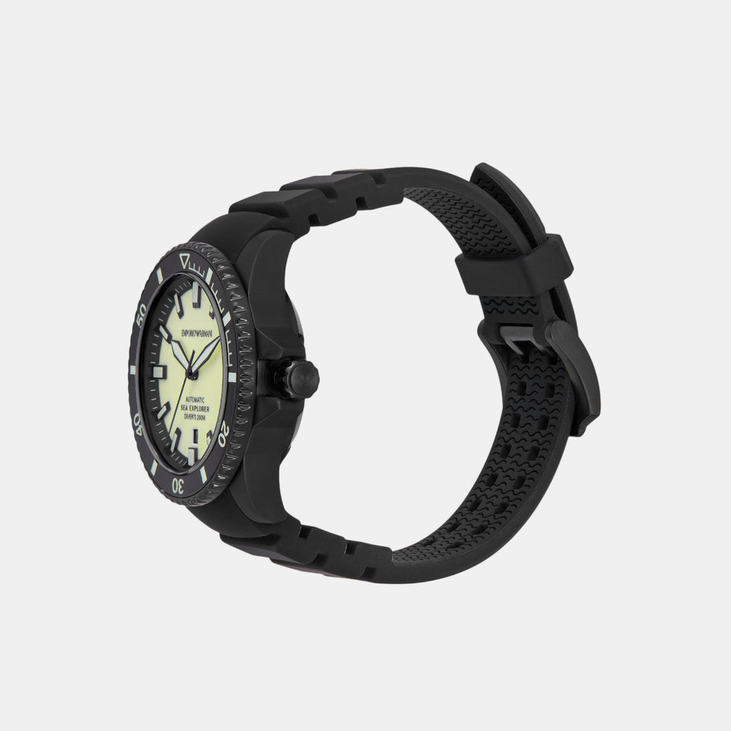 Sea Explorer Men Mechanical Yellow Dial Analog Silicone Watch AR60085