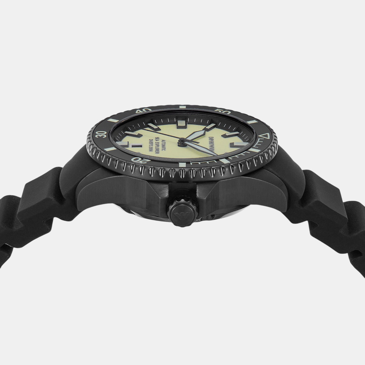 Sea Explorer Men Automatic Yellow Dial Analog Silicone Watch AR60085