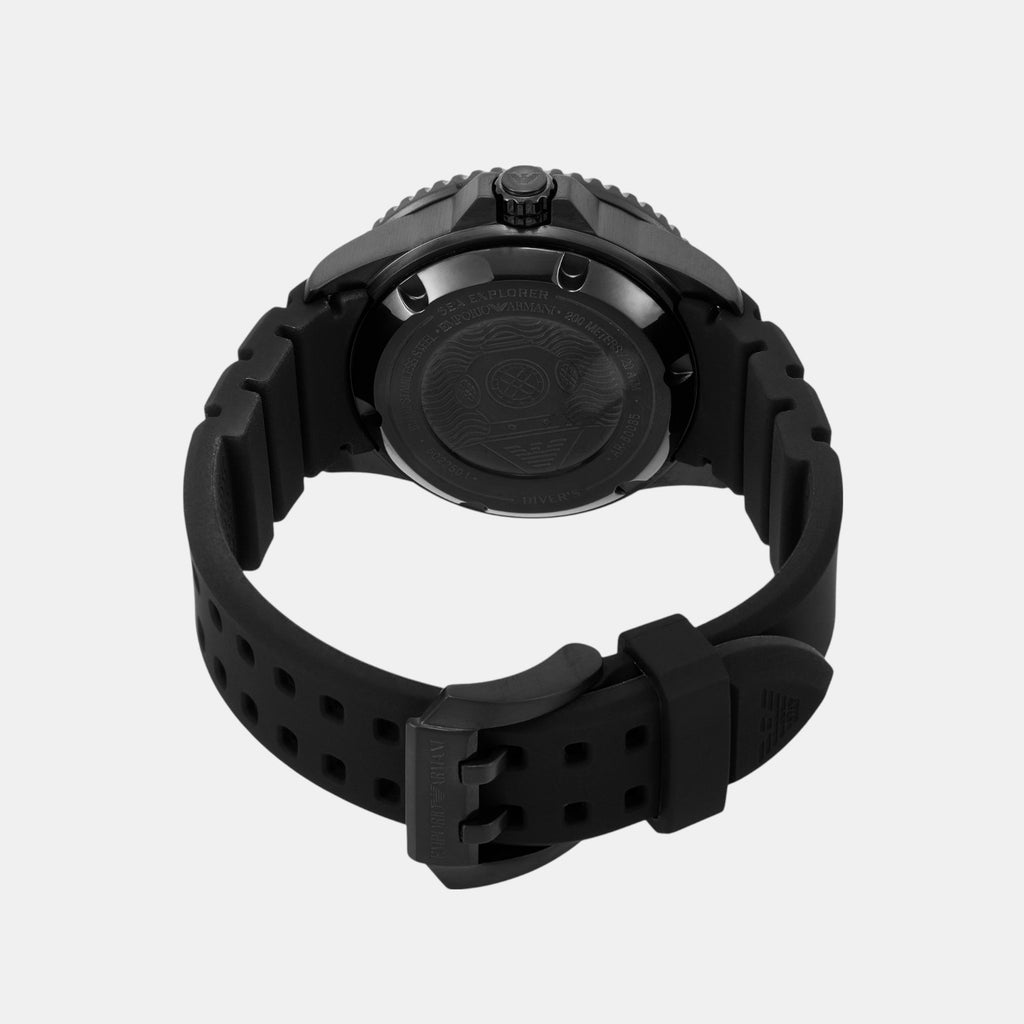 Sea Explorer Men Mechanical Yellow Dial Analog Silicone Watch AR60085