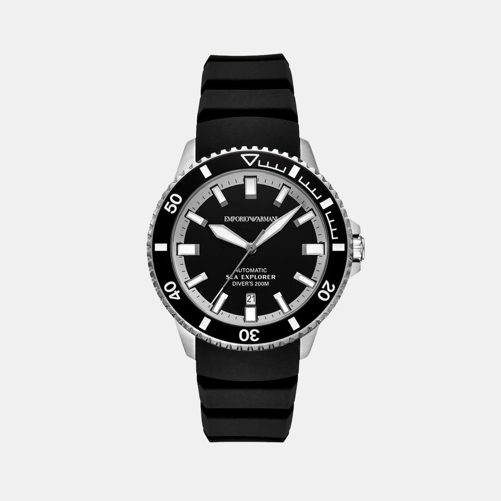 Sea Explorer Men Automatic Black Dial Analog Silicone Watch AR60086