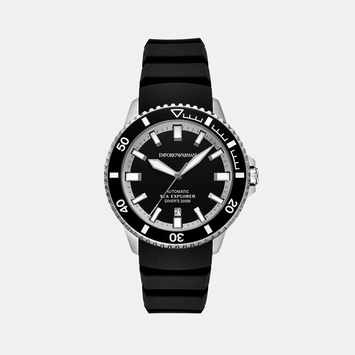 Sea Explorer Men Automatic Black Dial Analog Silicone Watch AR60086
