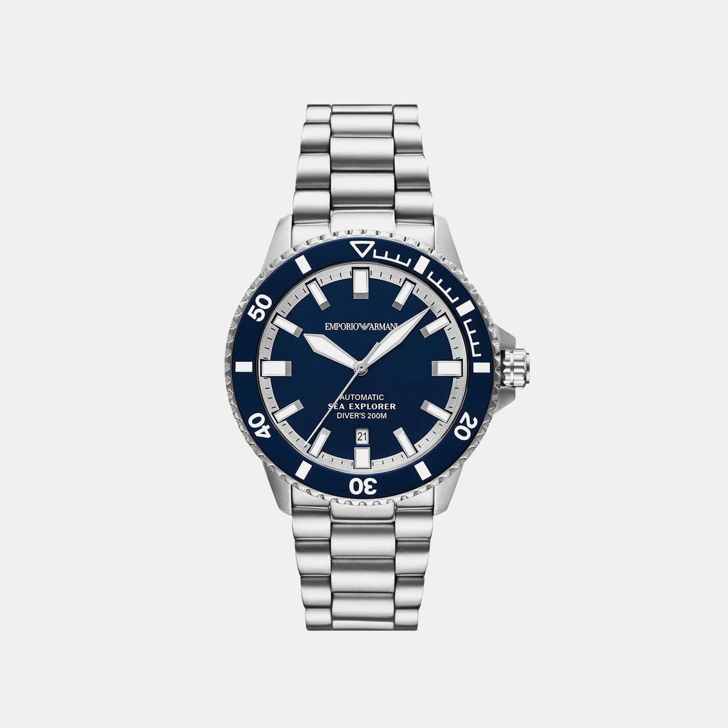 Sea Explorer Men Automatic Blue Dial Analog Stainless Steel Watch AR60087