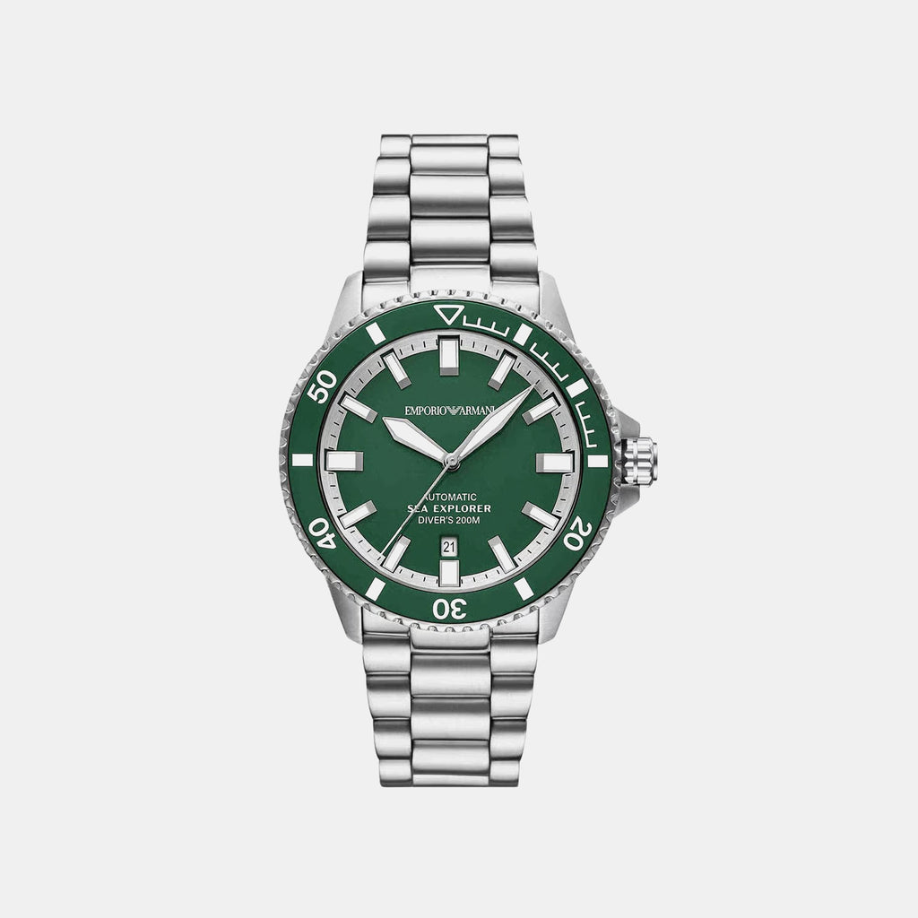 Sea Explorer Men Automatic Green Dial Analog Stainless Steel Watch AR60088