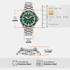 Sea Explorer Men Automatic Green Dial Analog Stainless Steel Watch AR60088