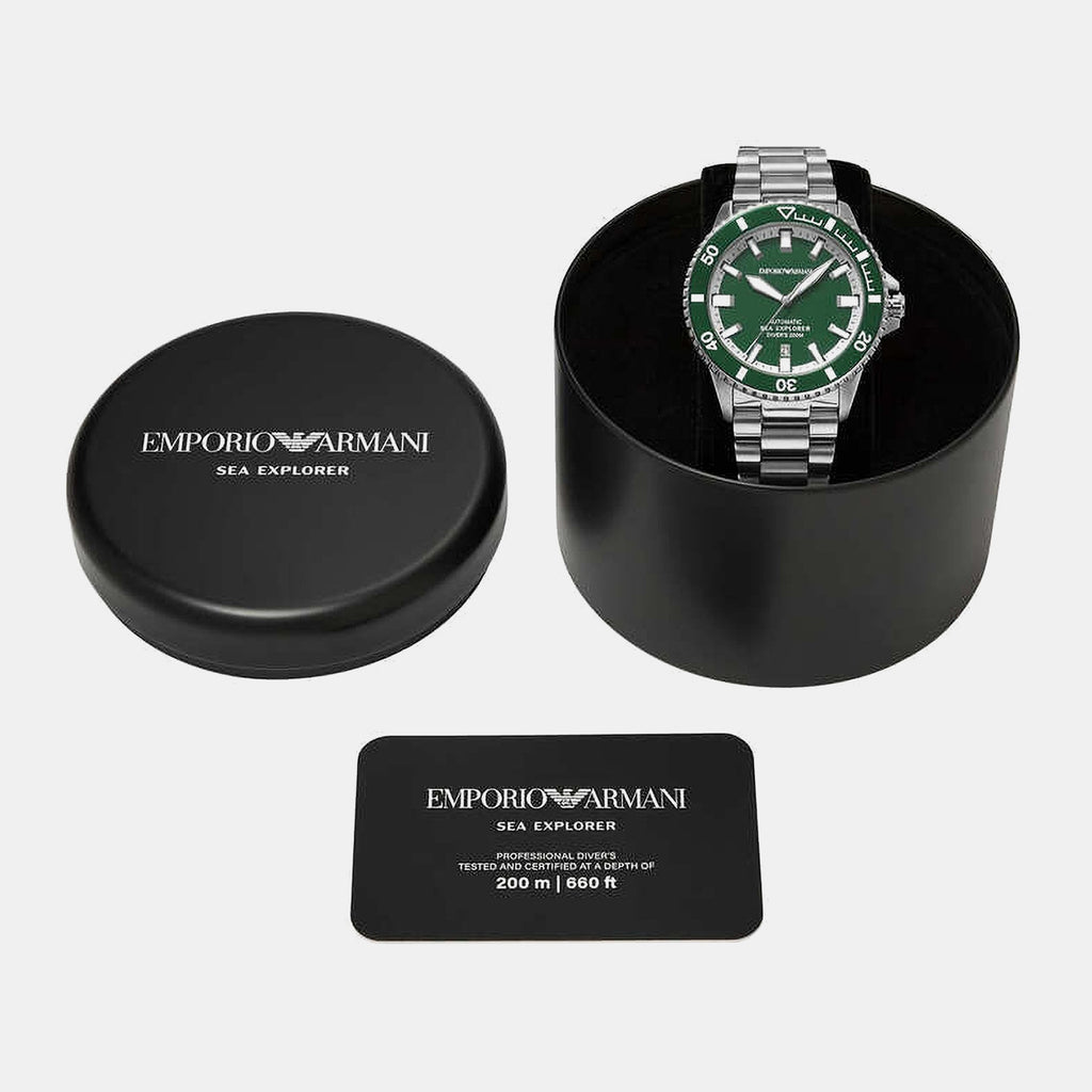 Sea Explorer Men Automatic Green Dial Analog Stainless Steel Watch AR60088