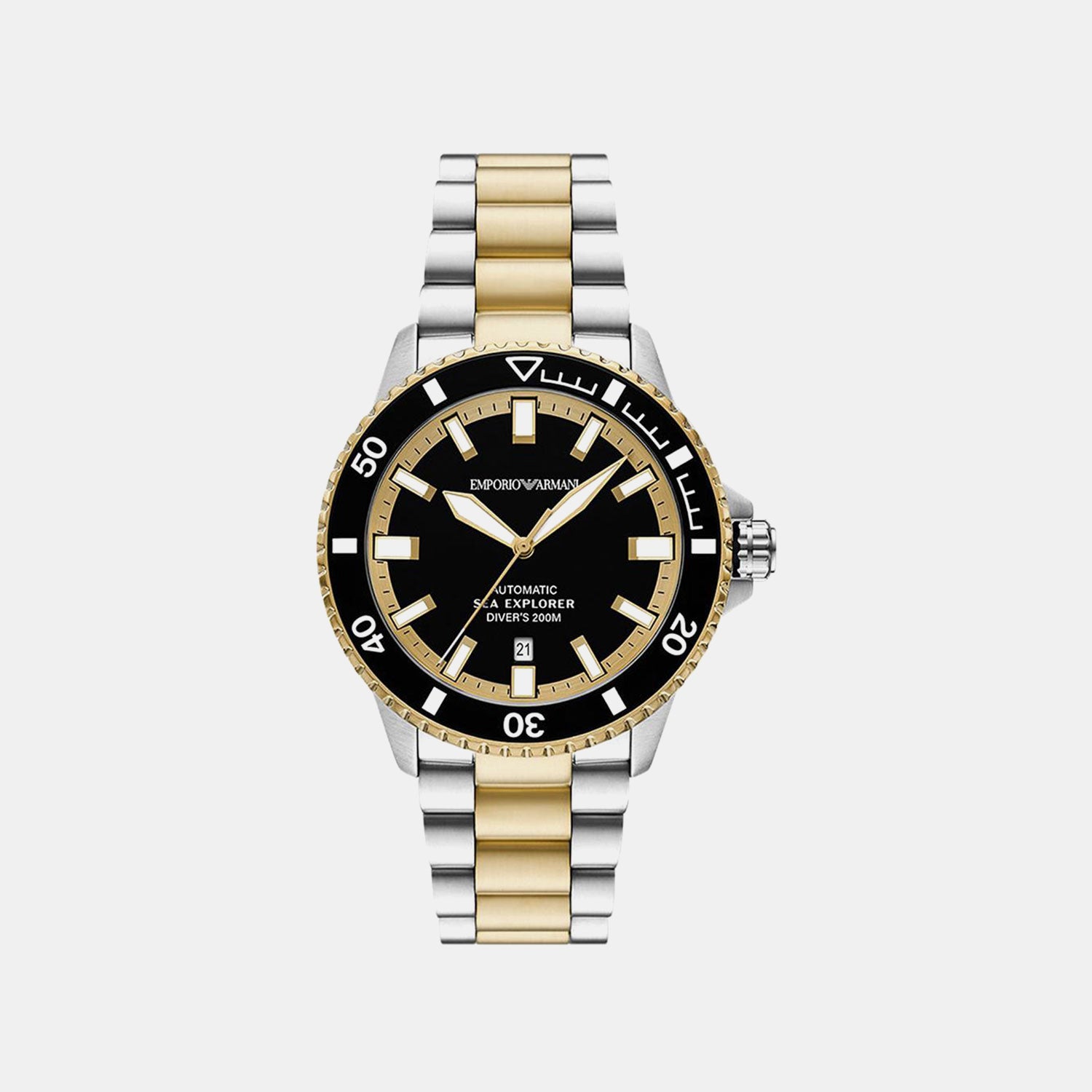 Sea Explorer Men Automatic Black Dial Analog Stainless Steel Watch AR60089