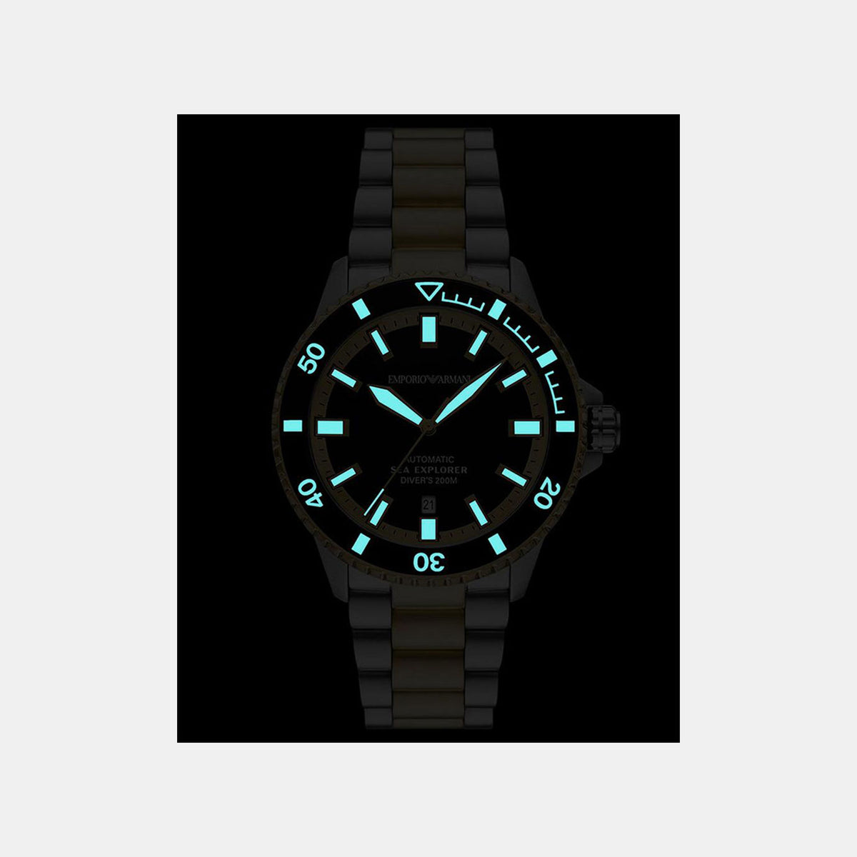 Sea Explorer Men Automatic Black Dial Analog Stainless Steel Watch AR60089