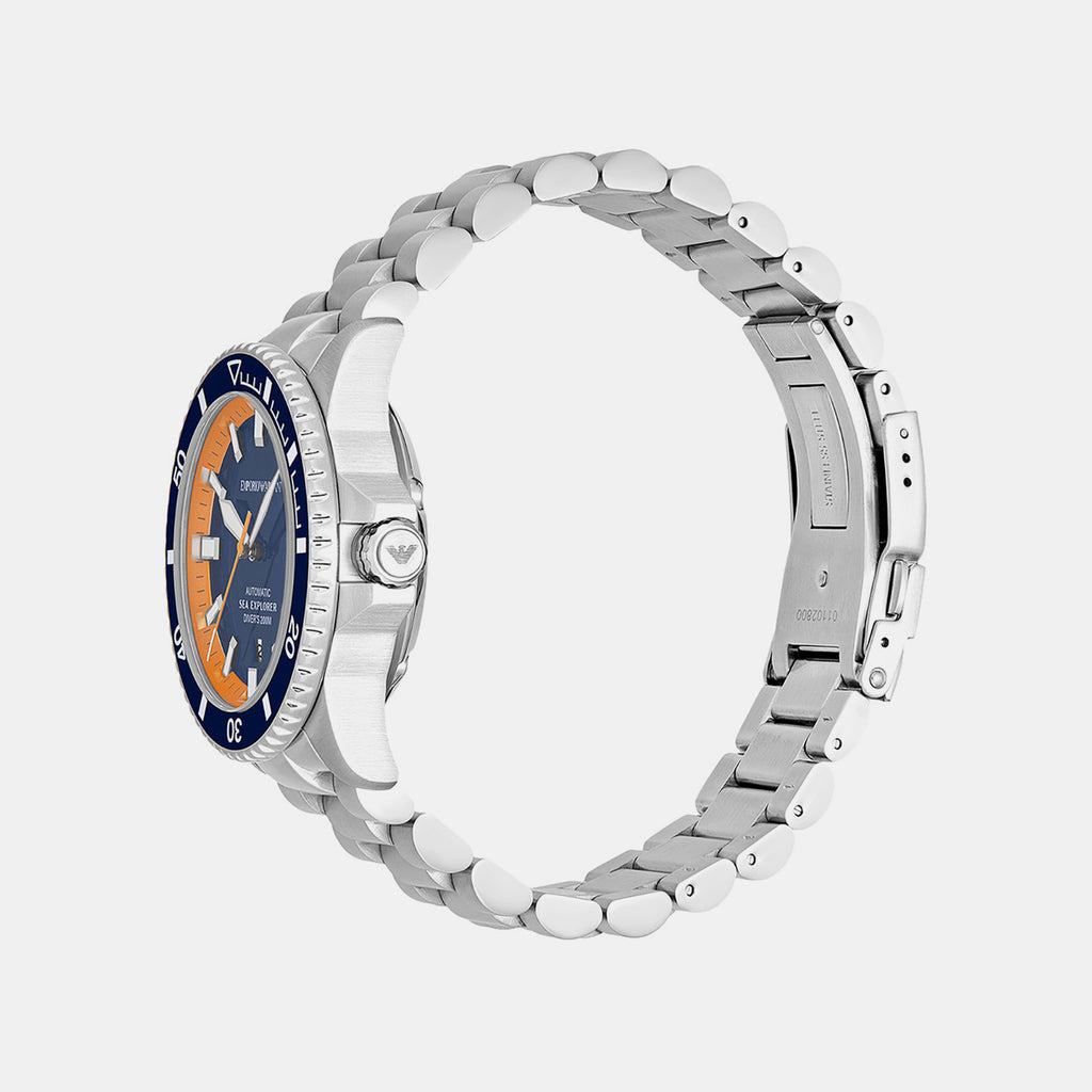 Sea Explorer Men Automatic Blue Dial Analog Stainless Steel Watch AR60090