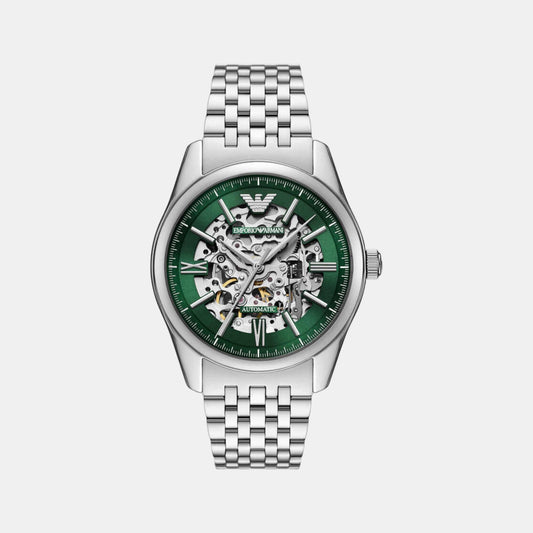 Men Automatic Green Dial Analog Stainless Steel Watch AR60091
