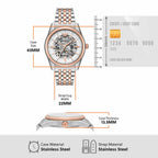 Men Automatic Silver Dial Analog Stainless Steel Watch AR60092