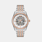 Men Automatic Silver Dial Analog Stainless Steel Watch AR60092