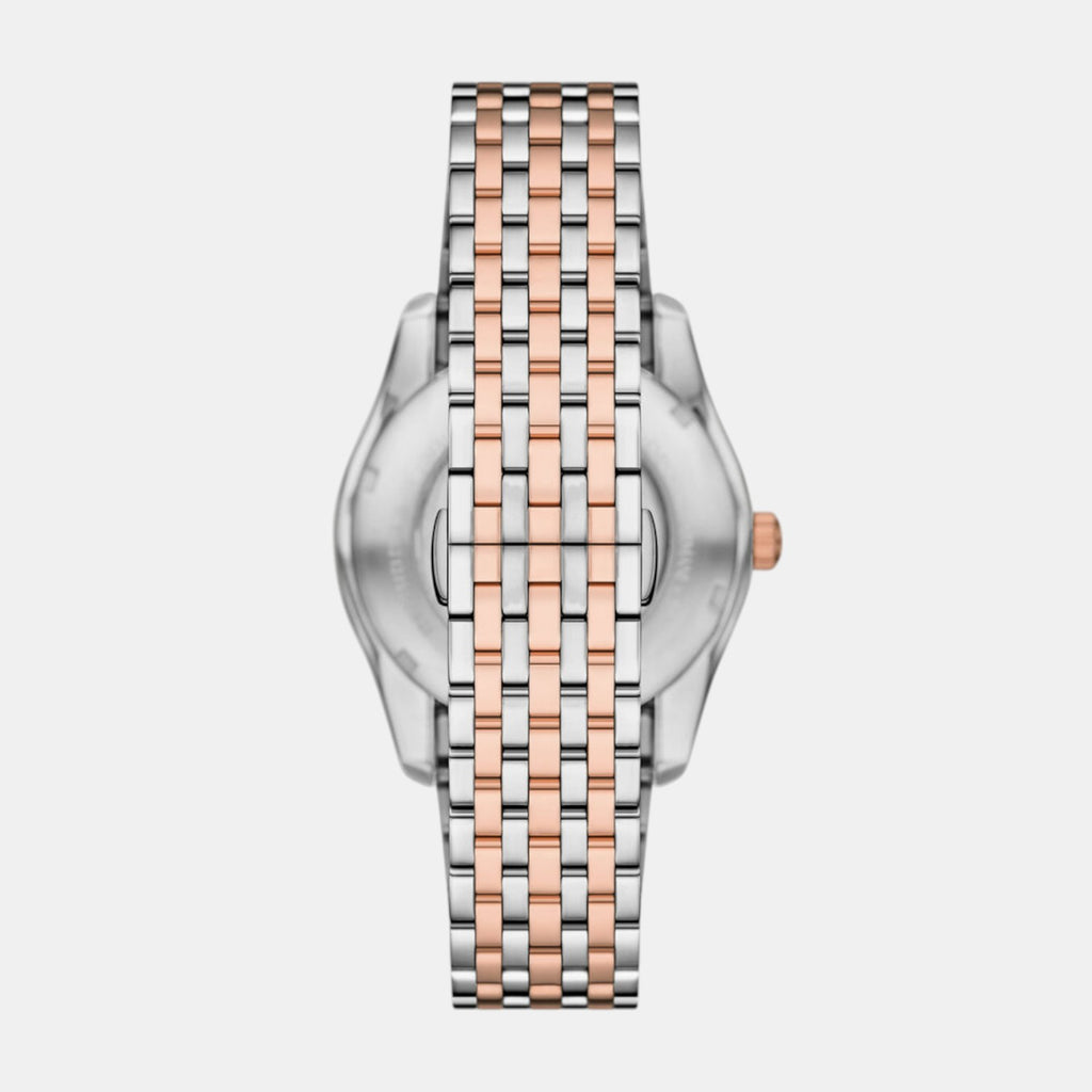 Men Automatic Silver Dial Analog Stainless Steel Watch AR60092