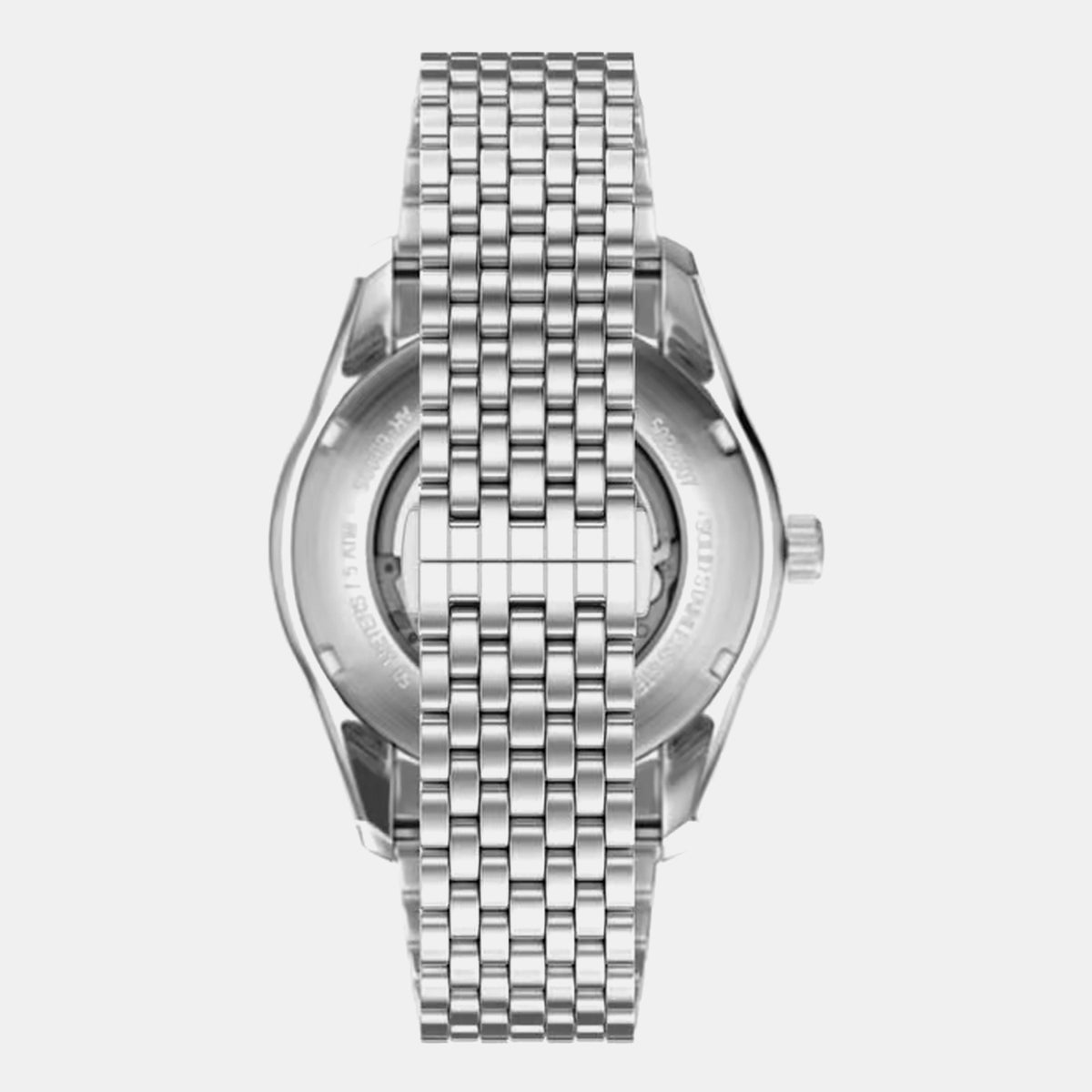Men Automatic Silver Dial Analog Stainless Steel Watch AR60095