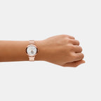 Women Automatic Mother Of Pearl Dial Analog Stainless Steel Watch AR60096