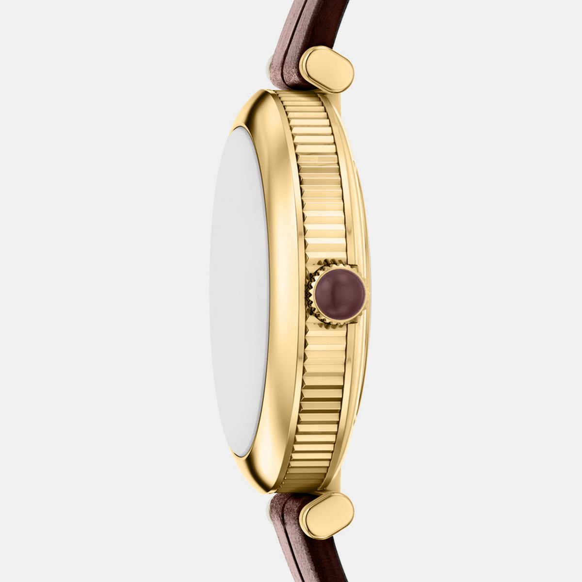 Women Automatic Mother Of Pearl Dial Analog Leather Watch AR60097