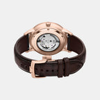 Men Automatic Silver Dial Analog Leather Watch AR60098