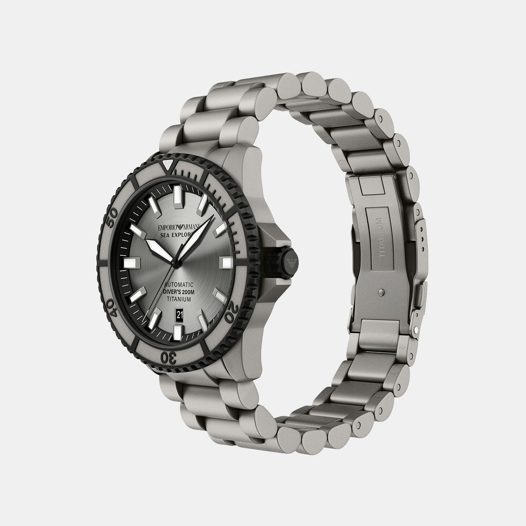 Sea Explorer Limited Edition Men Automatic Grey Dial Analog Titanium Watch AR60099