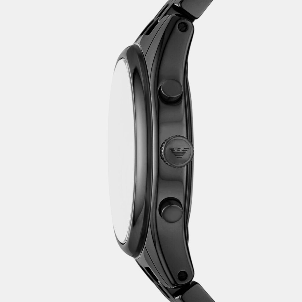 Men Quartz Black Dial Chronograph Ceramic Watch AR70015