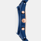 Men Quartz Blue Dial Chronograph Ceramic Watch AR70016