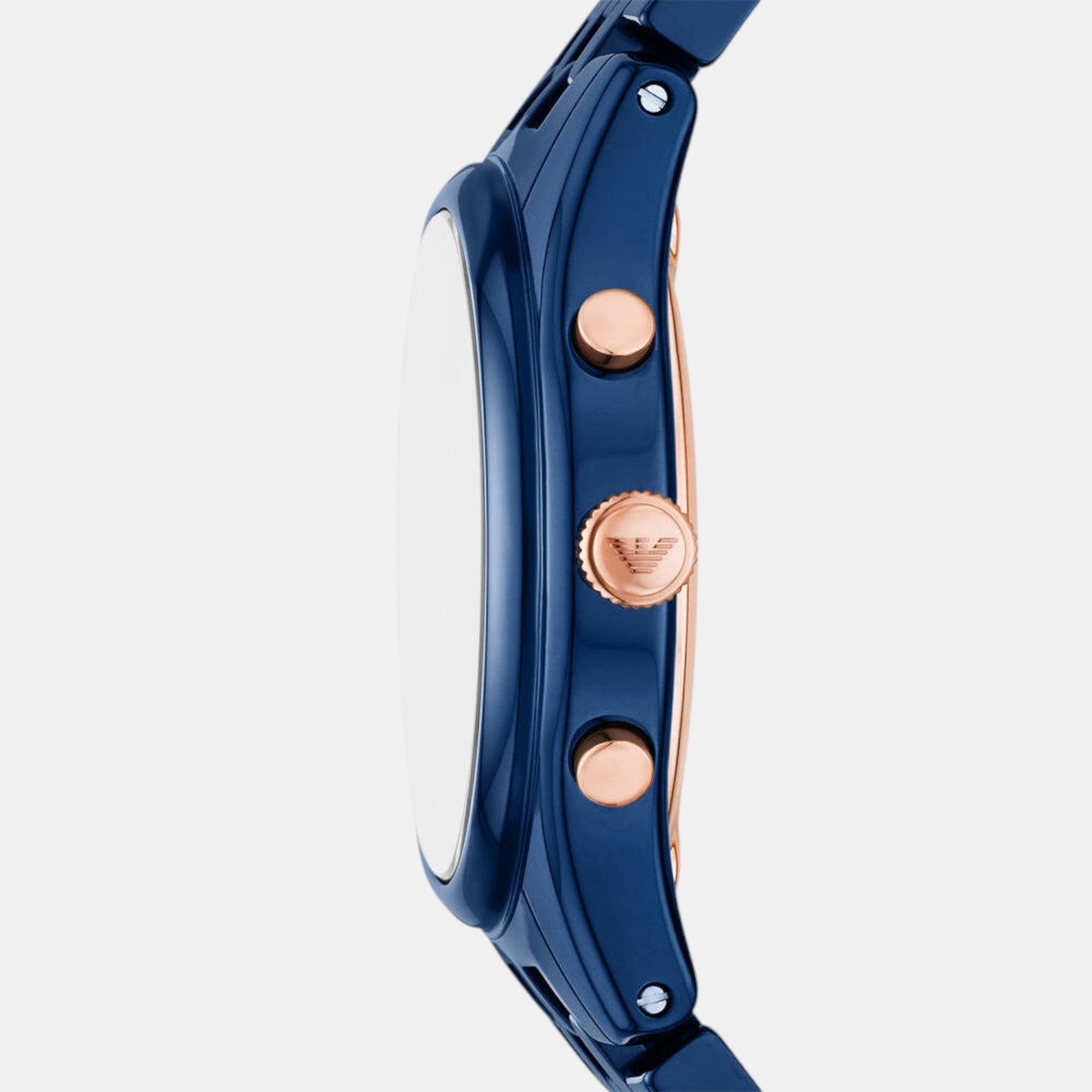 Men Quartz Blue Dial Chronograph Ceramic Watch AR70016