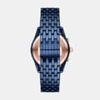 Men Quartz Blue Dial Chronograph Ceramic Watch AR70016