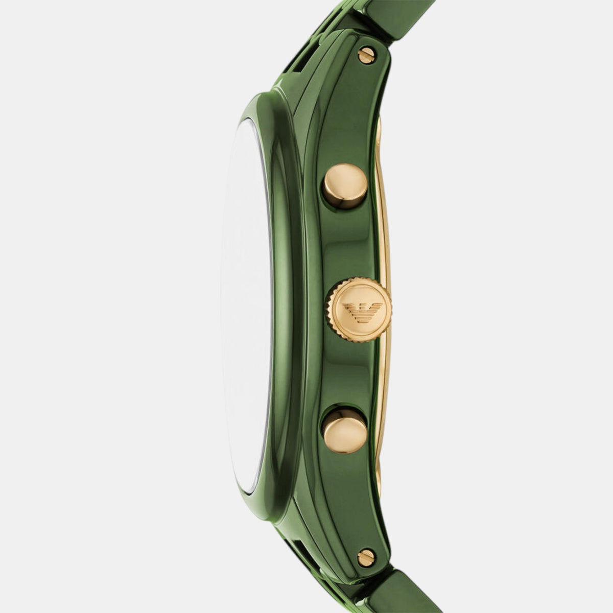 Men Quartz Green Dial Analog Ceramic Watch AR70017