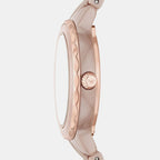 Women Quartz White Dial Analog Ceramic Watch AR70018