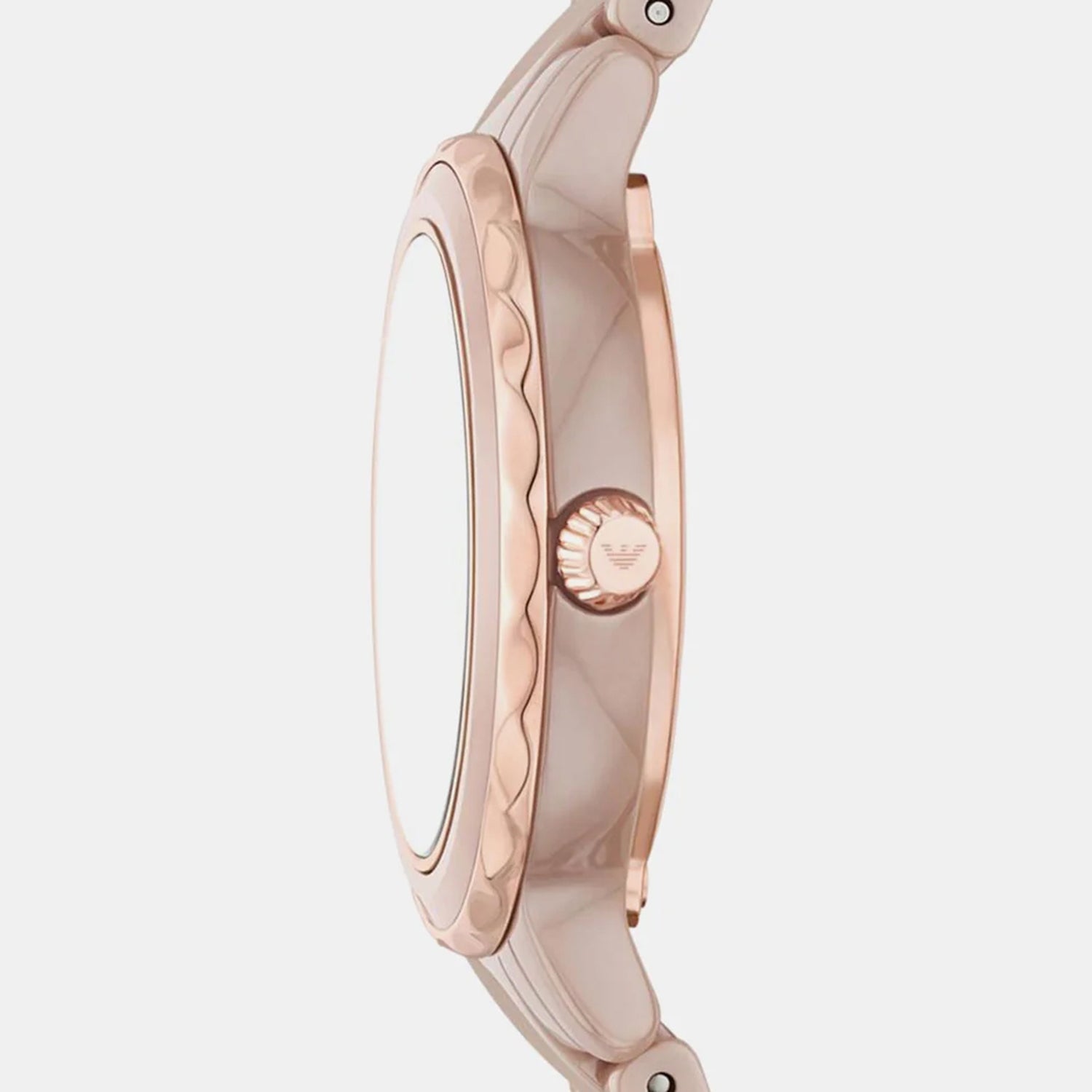 Women Quartz White Dial Analog Ceramic Watch AR70018