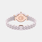 Women Quartz Beige Dial Analog Ceramic Watch AR70019