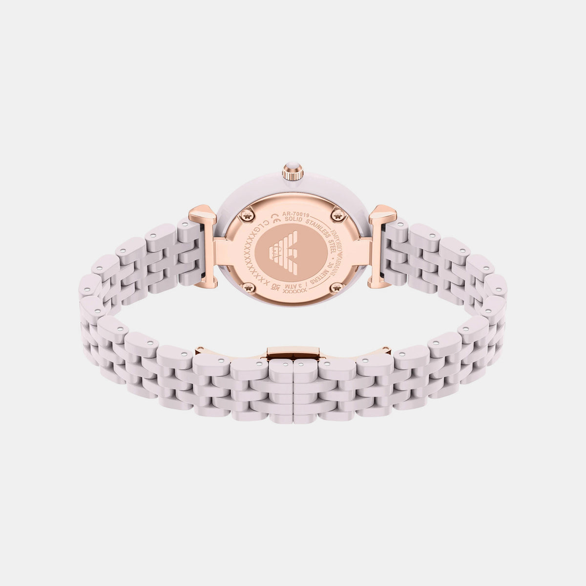 Women Quartz Beige Dial Analog Ceramic Watch AR70019
