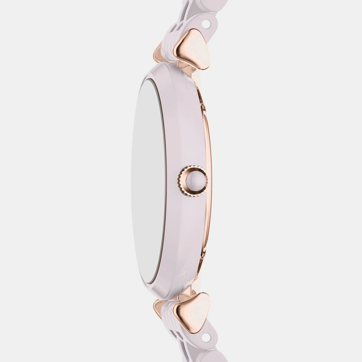 Women Quartz Beige Dial Analog Ceramic Watch AR70019