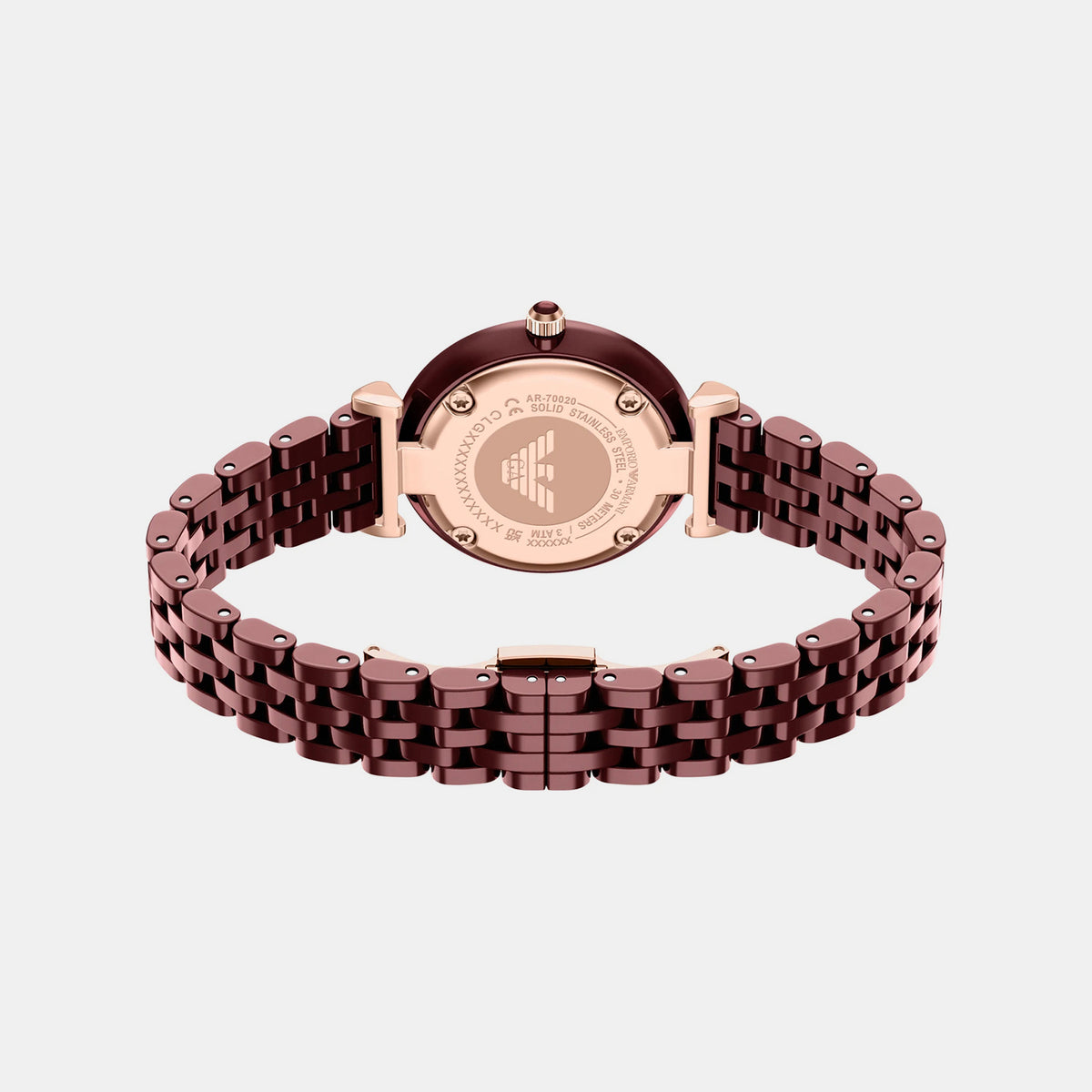 Women Quartz Brown Dial Analog Ceramic Watch AR70020